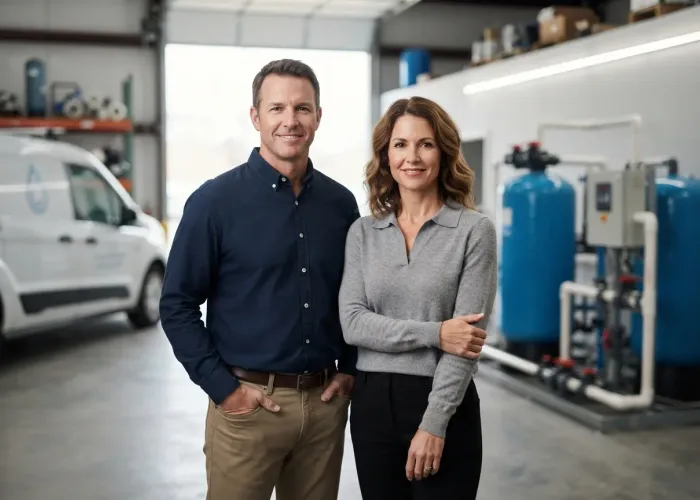 Marcus Reyes and Dana Whitfield, founders of Water Softener of Tampa